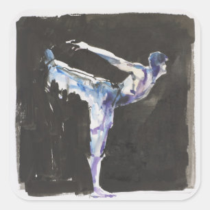 Sticker Carré Étape