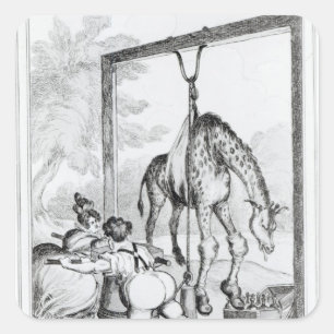 Sticker Carré État de la Giraffe, 1829