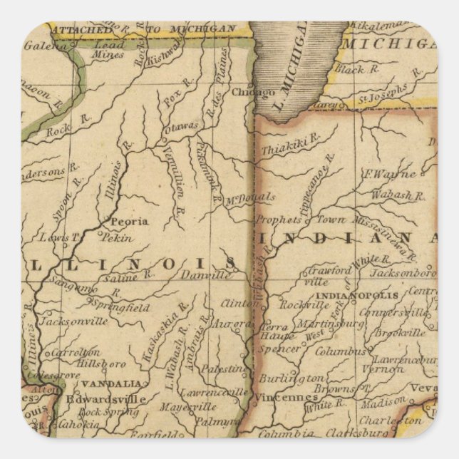 Sticker Carré États Occidentaux (Devant)