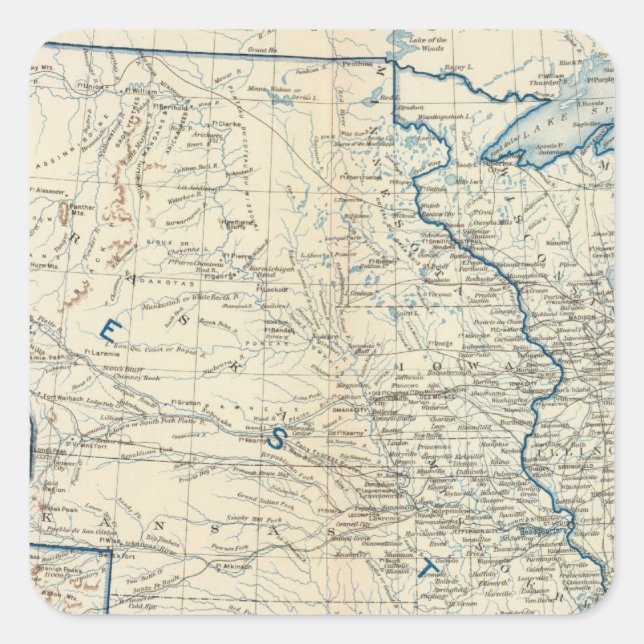 Sticker Carré États-Unis déc 1860 (Devant)