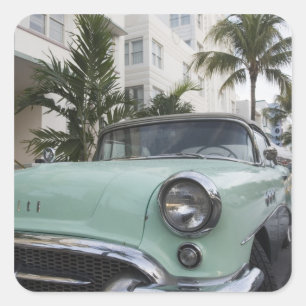 Sticker Carré États-Unis, Floride, Miami Beach : South Beach, 19