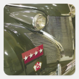 Sticker Carré États-Unis, Kentucky, Fort Knox : Musée Patton de