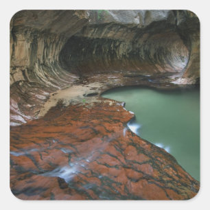 Sticker Carré États-Unis, Utah, Parc national de Zion. Scénique