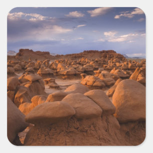 Sticker Carré États-Unis ; Utah. Vue du parc d'État de Goblin Va