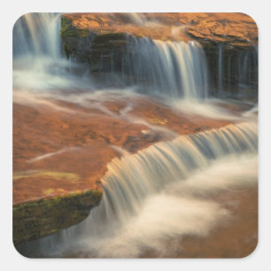 Sticker Carré États-Unis, Utah, Zion National Park. Pittoresque