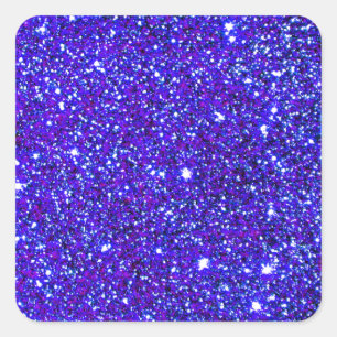 Sticker Carré Étoiles du ciel nocturne bleu foncé