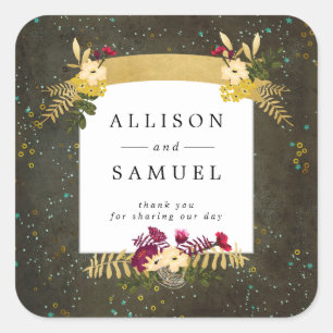 Sticker Carré Étoiles en argent or Chalkboard do-it-yourself Mer