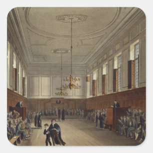 Sticker Carré Eton School Room, de "History of Eton College",