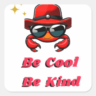 Sticker Carré Être personnalisé cool