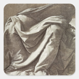 Sticker Carré Étude de draperie pour une figure posée, c.1475-