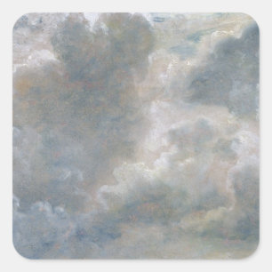 Sticker Carré Étude de John Constable   des cumulus, 1822 (oi
