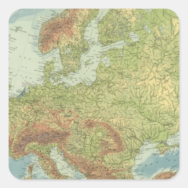 Sticker Carré Europe 18 (Devant)