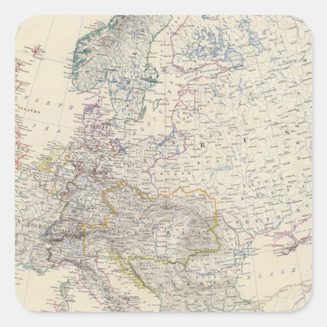 Sticker Carré Europe 2 (Devant)