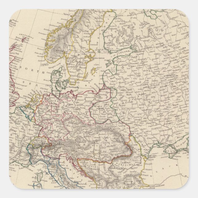 Sticker Carré Europe 23 (Devant)