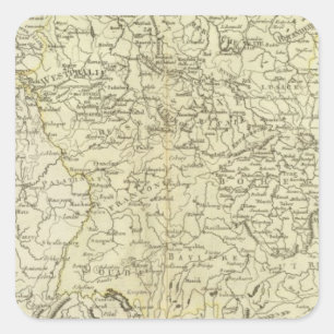 Sticker Carré Europe, Allemagne, Autriche