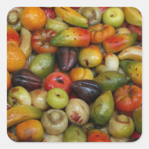 Sticker Carré Europe, Italie, Sicile, Taormine.Traditionel