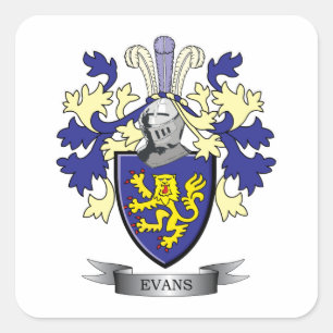 Sticker Carré Evans Family Crest