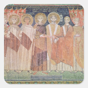 Sticker Carré Évêque de octroi de Constantine IV privilèges