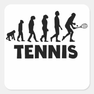 Sticker Carré Évolution du tennis