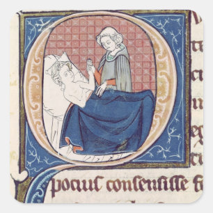 Sticker Carré Examen d'un patient