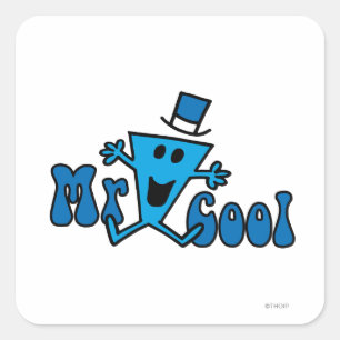Sticker Carré Excité M. Le Cool Saut Pour Joie