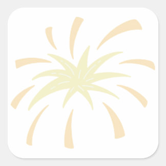 Sticker Carré Explosion de gribouillis monochrome