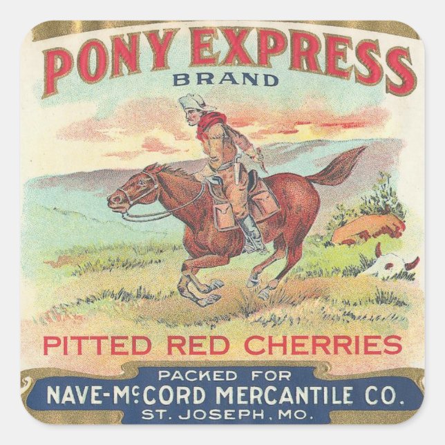 Sticker Carré Express de Pony (Devant)