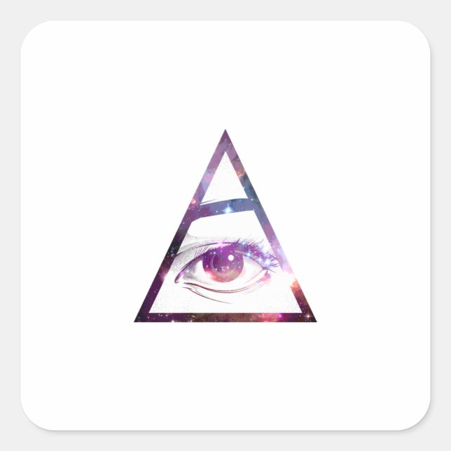 Sticker Carré Eye (Devant)