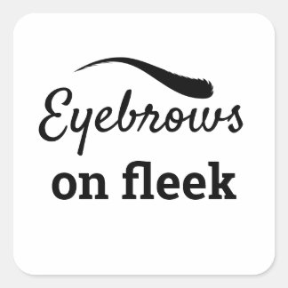 Sticker Carré Eyebrows sur Fleek Trendy Flawless Styled, ZFJ