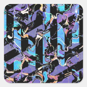 Sticker Carré Eyesore classique collant rond classique