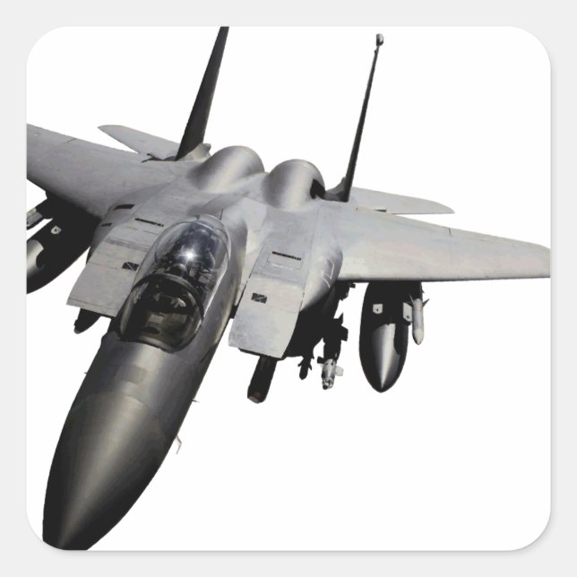 Sticker Carré F-15 Aigle (Devant)