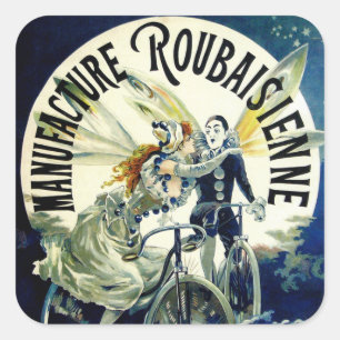 Sticker Carré Fabrication Roubaisienne Bicyclettes