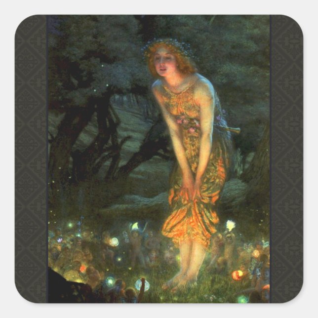 Sticker Carré Fairy Circle Fairies Midsummer Eve (Devant)