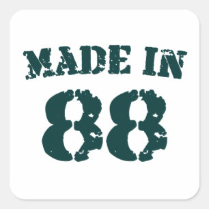 Sticker Carré Fait En 1988