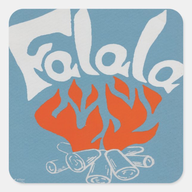 Sticker Carré FaLaLa (Devant)