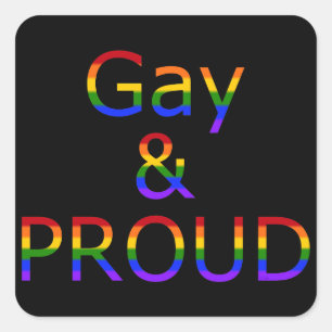 Sticker Carré Fallln Gay et Fier