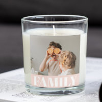 Famille Pastel Rose moderne Cadeau photo