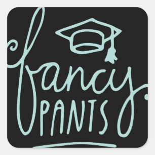 Sticker Carré Fancy Pants Funny Grad
