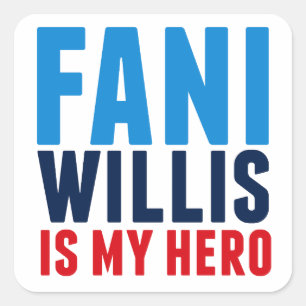 Sticker Carré Fani Willis est mon héros