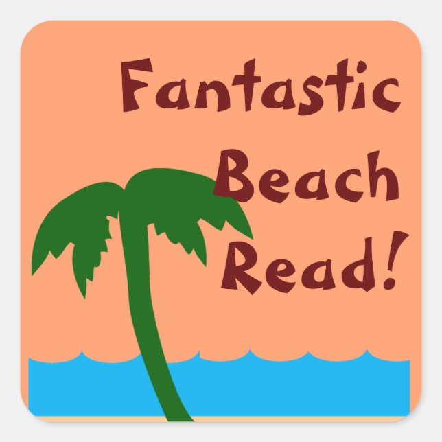 Sticker Carré Fantastic Beach Read Promo (Devant)