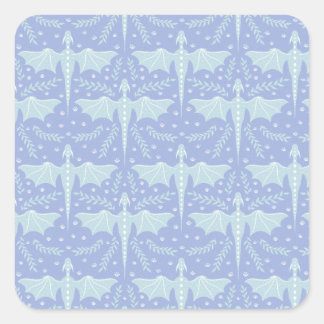 Sticker Carré Fantasy Botanical Dragon