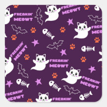 Fantôme de chat Halloween