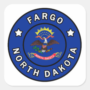 Sticker Carré Fargo Dakota du Nord