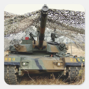 Sticker Carré Faux agresseurs de république de Corée