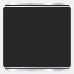 Sticker Carré Faux Argent Et Élégant Moderne Vierge Tendance