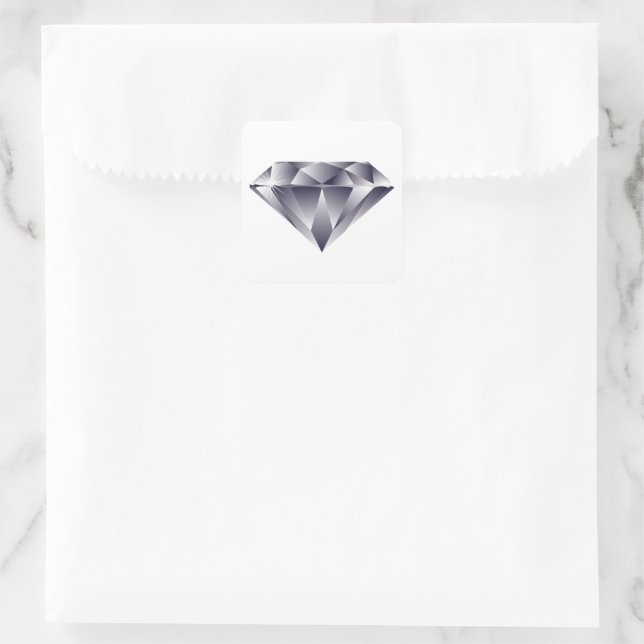 Sticker Carré Faux Diamond Gem Sparkle Gemstone Jewel Crafts (Sac)