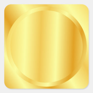 Sticker Carré Faux Gold Custom Metallo Look Blank Modèle