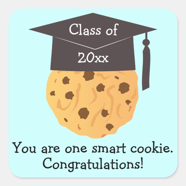 Sticker Carré Favoriser la graduation des cookies intelligents (Devant)