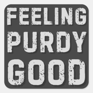 Sticker Carré Fedy Good - Vintage Funny Meme Squad