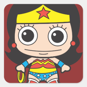 Sticker Carré Femme Mini Wonder